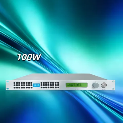 100W FM Premium FM Transmitter, Power On-Off Menu, for Stage/Education/Factory Scheduling, CD Sound, 110/220V Compatible, Stable