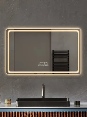 Smart LED Makeup Mirror Glass Touch Sensor Anti Fog Fill Light Luxury Mirror For Bedroom Bathroom