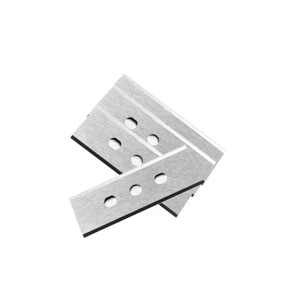 DiamondCut Custom Three Holes Carbide Blades Tungsten Carbide Knife for Cutting Plastic Film