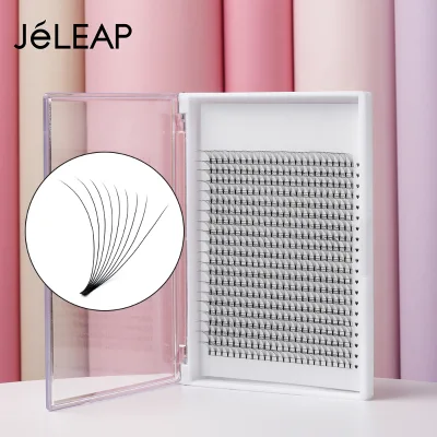 Wholesale Large Tray 400 Fans 7d 8d 9d 10d 12d Heat Bonded Volume Premade Fans Lashes 0.07 Premade Fanned Eyelash Extension