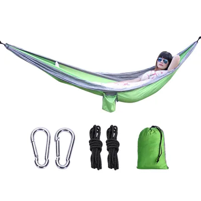 Outdoor Hiking Tent Hammock Nylon Portable Swing Hanging Camping Nylon Portable Hitch Camping Hammock