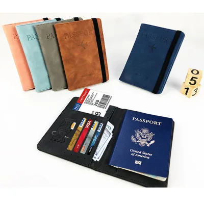 Custom Personalized Travel Accessories Fancy Business PU Leather Waterproof Passport Holders for Passport Cover