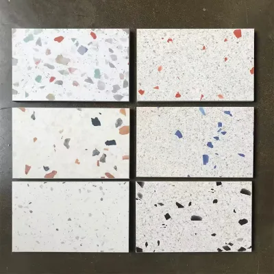 600x600mm Indoor Matt with Glitter Chips Terrazzo Floor Tile Good Quality Porcelain Terrazzo Tiles