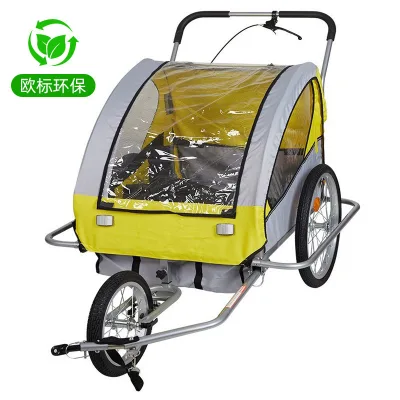 Dog Bike Trailer 2-in-1 Pet Stroller Cart Bicycle Wagon Cargo Carrier Attachment for Travel