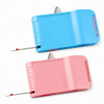 2 Pack Magnetic PVC Material Woven Technics Seam Guide Sewing Machine Sleeve Tool Built-in Seam Ripper Edge Sewing Supplies