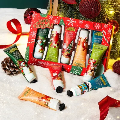 Wholesale Repair Dry and Rough Avocado Skin Fruit Rose Moisturizing Hand Cream Christmas Gift Hand Care Set