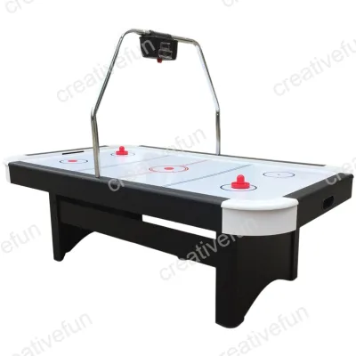 7ft Classic Air Hockey Table Portable Electronic Scorer with Pushers and Pucks for Home Game Room