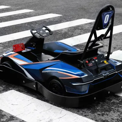 Precision-Tuned Dual-Motor Short-Nose Design Parent-Child Racing Kart Equipped with RaceHub System and Emergency-Stop