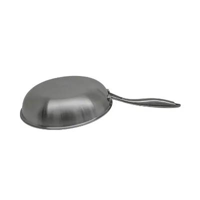 Classic Stainless 304 Nonstick Fry Pan Good Looking Metal Pan for Soup and Frying