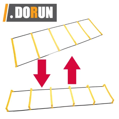 Folds Down Quickly for Convenient Speed Agility Elevation Ladder Training with Multi-Choice 6 & 12 Rungs Included Carrying Bag