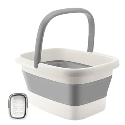 Promotional High Quality Collapsible Multifunction Plastic Handles Foot Bath Basin