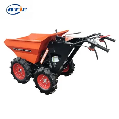 Powered Cart with Dumper 125L Dump Bin 4x4 Chain Drive
