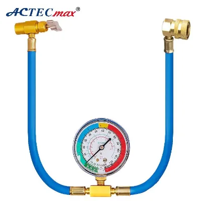 M14*1.25 Female 1/4"SAE Male Self Sealing Automotive Car Charging Hose Kit AC.135.1077 Refrigerant Charge Hose Kit for R134a
