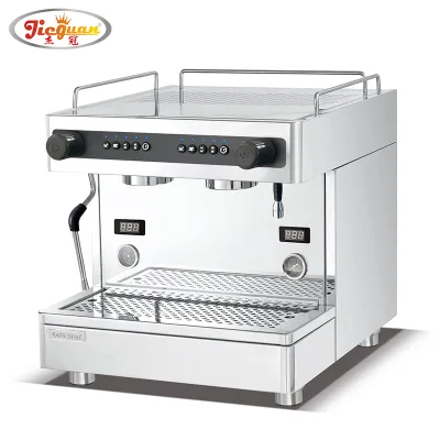 Commercial Italian Semi-Automatic Coffee Machine with Stainless Steel Boiler New Condition Featuring Core Components Pump Motor