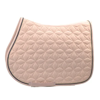 Softshell Snowflake Quilting High Quality English Saddle Pad for Horse Cotton Lining All Purpose Saddle Pad