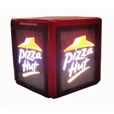 115L Three Side Led Boards Can Play Video Motorcycle Food Delivery Box Tail Box With Insulated Layer Model JYC-09