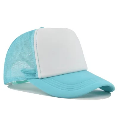 AI-MICH Custom Graphic Print Stretch Fit Structure Polyester Mesh Trucker Hat with Leather Patch Removable Unisex