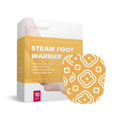 Disposable Hot Moxibustion Foot Ankle Warmer Steam Foot Pads Pain Herbal Heating Patch Belt for Wrist Foot Ankles