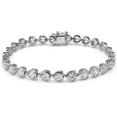 Factory Wholesale Stainless Steel Fashion Chain Link Bracelets Bangles Sparkling CZ Tennis Bracelet Jewelry Accessories for Gift