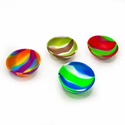 Manufacturer Wholesale 50mm Silicone Bowls Multifunctional Non-Deformable Storage Tanks for Kitchen Camping Use Microwavable