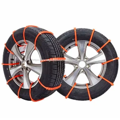 Universal Adjustable Nylon Car Winter Emergency Tire Wheels Anti-Skid Snow and Ice Chain for SUV Car Outdoor Winter Driving