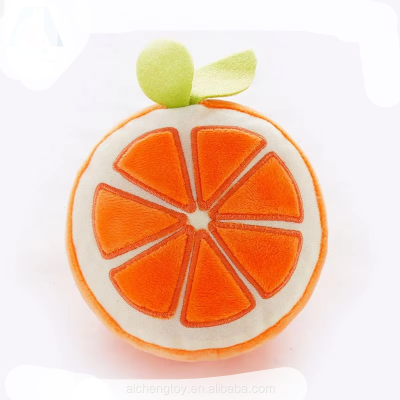 fashion fruits orange plush stuffed toy bedroom chair plush cushion