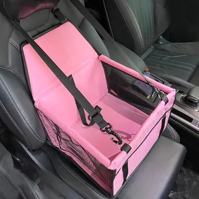 Wholesale Custom Adjustable Portable Booster Pet Car Seat Sturdy PVC Frame Support Solid Pattern for Small Dogs