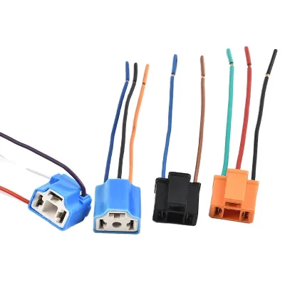 Professional H1 H4 H7 H11 HB3 HB4 T10 T20 1156 1157 Bulb Socket Lamp Holders with Copper Socket Lamp Connector
