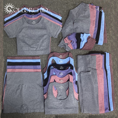 Wholesale High Quality Hit Lifting Tight Fitness Yoga 5 Pieces Set
