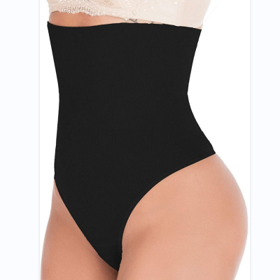 Seamless High Waist Shapewear Thong for Women, Tummy Control and Compression Thongs