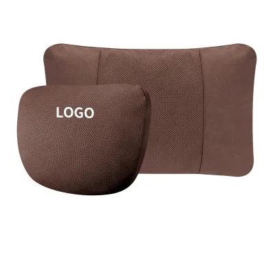 Car Gadgets Adjustable Car Seat Headrest Pillow Travel Rest Neck Pillow Support Cotton Suede Lumbar Support Pillow for Car