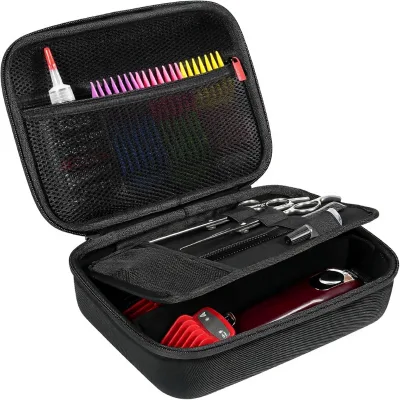 Hard EVA Waterproof Travel Case Hair Clippers Trimmers Razors Black Barber Supplies Storage Organizer Shockproof Bag Factory