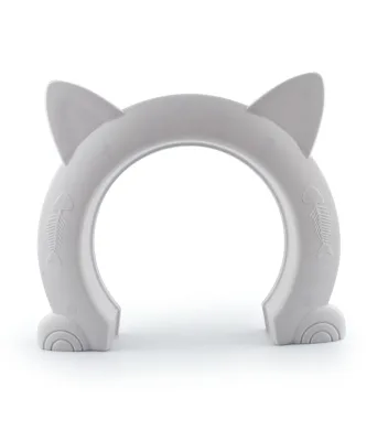 Novelty Designed Abs Interior Exterior Cat Door Gate Diy Easy Install Safety Door Cat Pet Exit Door