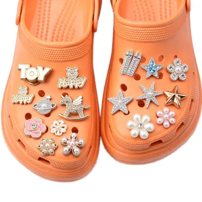 ABS Shoe Charms for Clog Shoe Decoration Wholesales Light Weight Metal Feeling Shoe Charms Christmas Gifts for Kids Adults