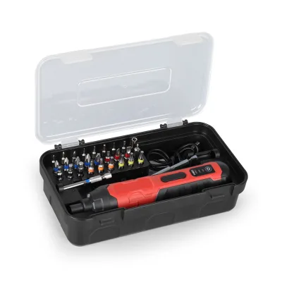 Industrial Cordless Electric Screwdriver with 3.6V Lithium Battery High Torque 5/4.5 N.M Multi-Functional Straight-handle Design
