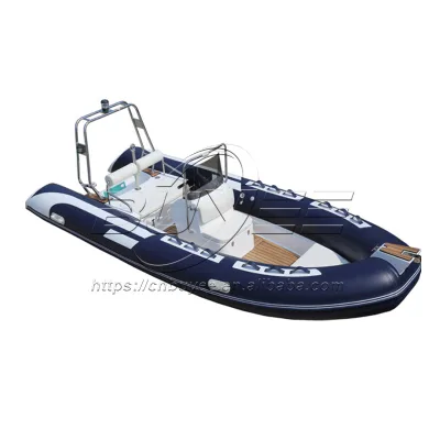 Professional RIB Boat Rigid 480cm Inflatable Boat Fiberglass Deep-v Hull Inflatable RIB Boats for Sale