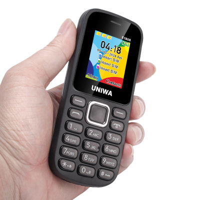 UNIWA E1808 Cell Phone QWERTY Keyboard Bar Design 2G Cellular Colored Display Feature Spanish Operating Language Mobile Phone