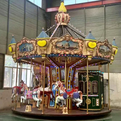 Traditional European Style Classical Amusement Park Vintage Merry Go Round for Sale