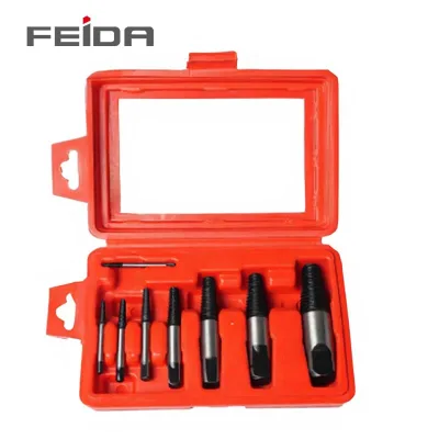 FEIDA 8Pcs Broken Screw Extractor Anti-Slip Reverse Thread Tool for Faucet Triangle Valve Water Pipe Plumbing Repair