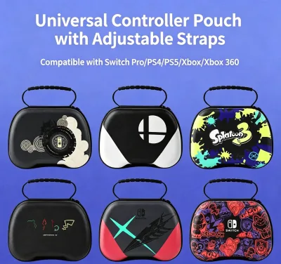 High Quality 3D Design EVA Handle Luxury Casual Game Controller Case for PS5/PS4/XBOX/SWITCH Pro Controller Purpose Bag