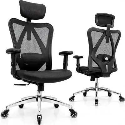 For SIHOO M16 Ergonomic Office Chair with Mesh Back and Fabric Seat Modern Design