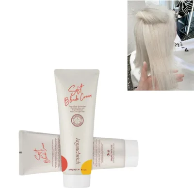 Hair Bright White Cream Lightener Mild Formulation to Hair & Scalp High Level 9+ Fading 250g