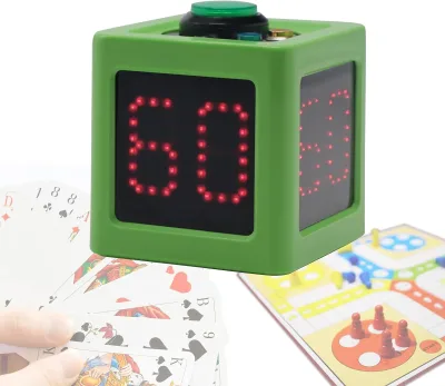 GX 4 Side Screen Display Poker Timer Shot Clock Board Games Cube Timer Countdown Stopwatch Timer for Poker Chess Mahjong Game