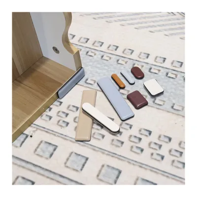 Gris Brun Beige Lourds Patins Glisseurs Meubles Deplacement Facile Pour Carrelages Sols En Bois Dur