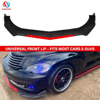 Honghang Universal Front Lip Type T ABS Front Bumper Lip Splitter for All Car Models OEM Factory Wholesale