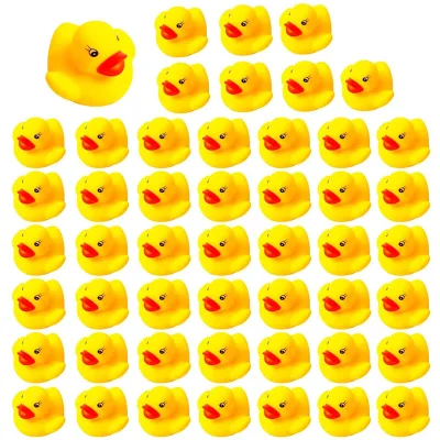 Funny PVC Vinyl Animals Bath Toys with Sound Custom Logo Mini Rubber Duck Squeaky Bath Toys for Kids Made of Durable Plastic