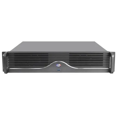 Ultra-short 2U Chassis Aluminum Panel 2U Server Industrial Computer Box Monitoring Small Board Large Power Supply USB3.0