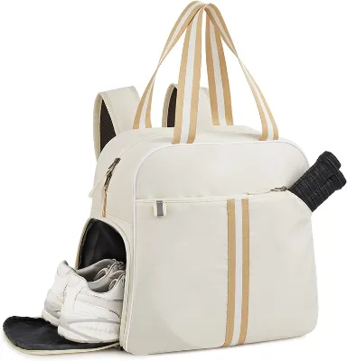 Women Travel Duffle Bag Carry on Weekender Sports Pickleball Shoe Small Gym