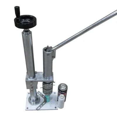 Semi-auto Aerosol Tin Can Making Machine Sea Salt Spray Aerosol Can Filling Machine