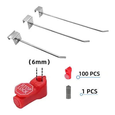 Persistence ABS Anti-Theft Peg Hook Stop Lock for Supermarket Use-Durable Design